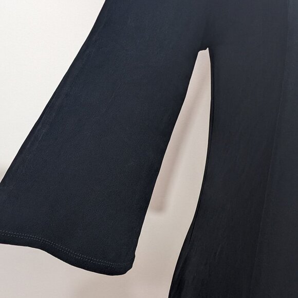 Chico's Travelers Black 3/4 Sleeve Open Slinky Knit Cardigan Sz 0 US S - Picture 9 of 12